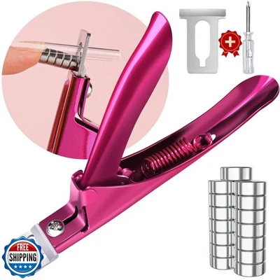 Violet Red Premium Adjustable Nail Clippers with Magnets Sizers for Acrylic N - Image 1 of 4