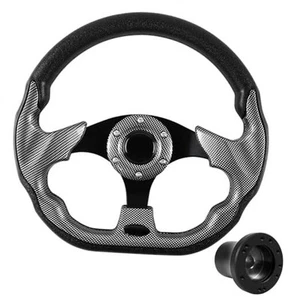 Golf car Steering Wheel for Club Car DS Golf Carts Adapter D-black gray - Picture 1 of 7