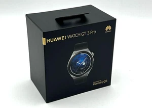 Huawei Watch GT3 Pro 46mm Montre Connectée Bluetooth Noir Bracelet Fluoroélastomère avec Boîte - Photo 1 sur 9