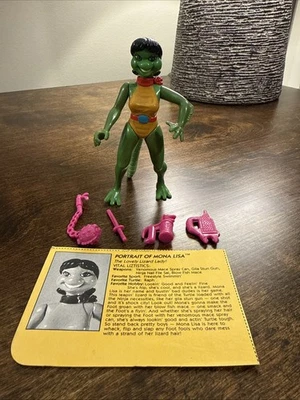 ¡TMNT MONA LISA 1993 DE COLECCIÓN COMPLETA CON TARJETA! Foto 1 de 4