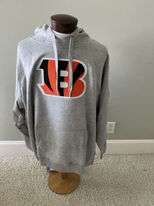 Bengals Heather Gray Hoodie Victory Hood NFL Sweatshirt Antigua Herren XXXL 3XL - Bild 1 von 3