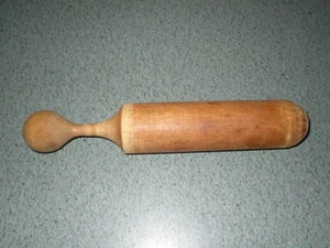 Primitive Kitchen Maple Wood Pestal Masher Wood Hand Pestle 10 3/4" Round Knob - Picture 1 of 5
