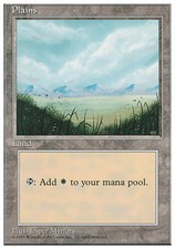 1x Plains (364) MTG 4th Edition NM Magic Regular