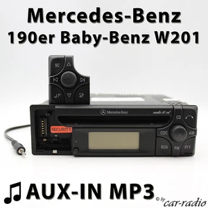 Mercedes Audio 10 CD MF2199 AUX-IN MP3 190 Series Radio Baby Benz W201 Car Stereo - Picture 1 of 9