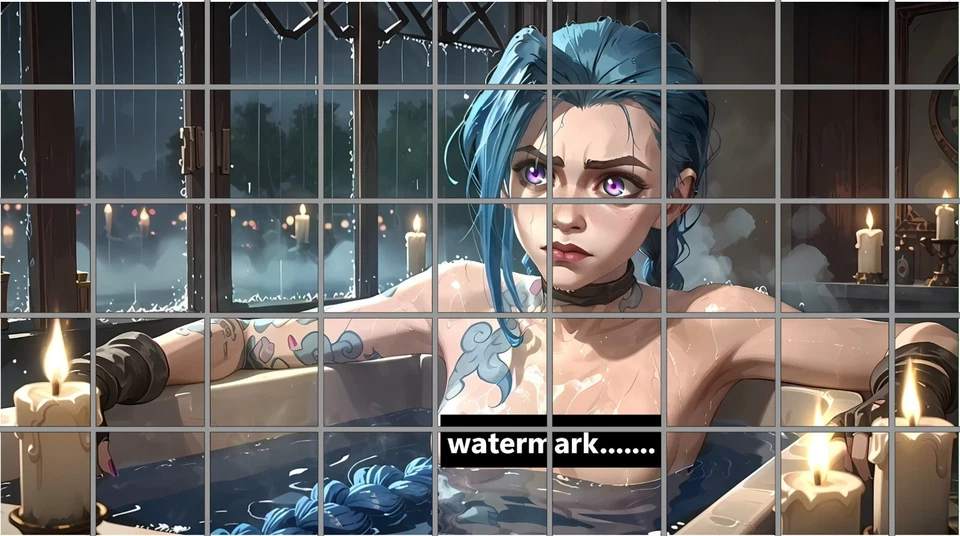 Fondo de pantalla en vivo con imagen digital Jinx NSFW Foto 1 de 1