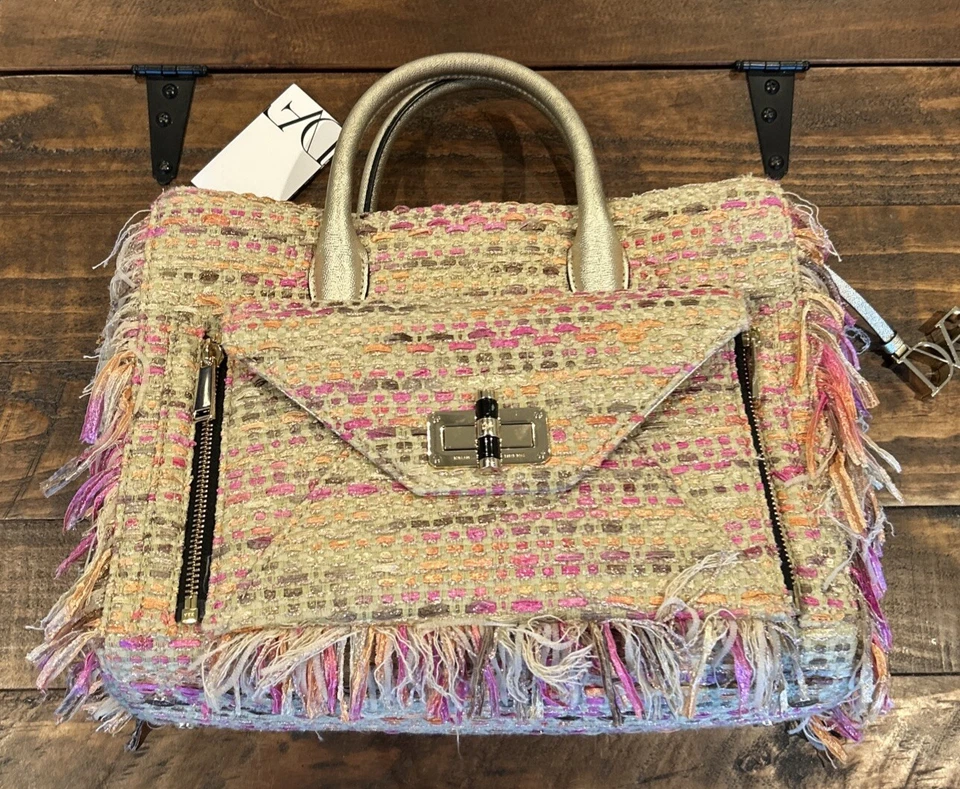 Auth DIANE VON FURSTENBERG(DVF) - Beige Pink Multi Chemical Fiber Leather - Image 1 of 4