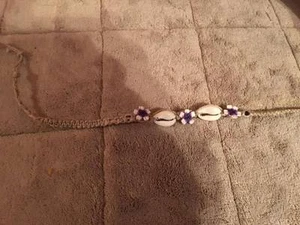 SHELL STRING CHOKER NECKLACE 16" - Picture 1 of 1