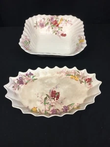 Copeland Spode Fairy Dale Old Mark Jubiläumsschale und eckige Auflaufform (am47) - Bild 1 von 8