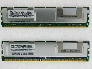 4GB (2X 2GB) PC2-5300F FULLY BUFFERED MEMORY FOR APPLE MAC PRO - Picture 1 of 4
