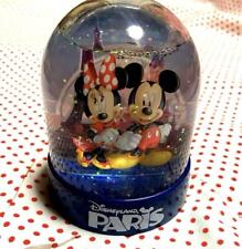 Water Ball Snow Globe Paris Disney Land Mickey Minnie Goofy Japan KB
