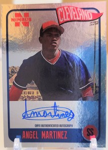 2020 Onyx Nimbus Baseball Angel Martinez Silver Auto #/325