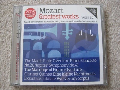 MOZART - GREATEST WORKS VOLS 1 & 2 / CLASSIC FM 2 CD SET (2011) WHOLE WORKS - Image 1 of 2