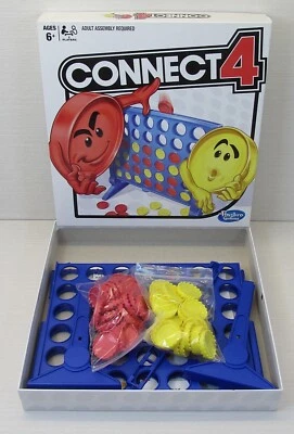 Hasbro Connect Four 4  Game 2017  100% Complete Blue Yellow Red - Image 1 of 4