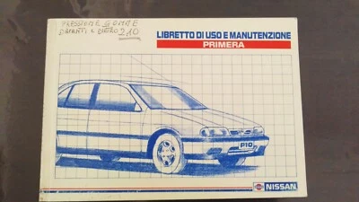    Istruzioni D'Uso + Pan Europa  service Nissan Primera P10 1991  96  Originale - Immagine 1 di 4