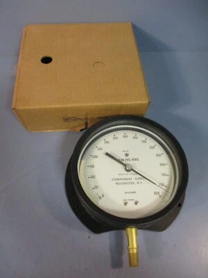 WEKSLER INSTRUMENTS 6" MM HG ABS. Pressure Gauge 0-800 1/4 NPT GT4-213 - Image 1 of 4