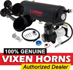 TRAIN HORN KIT FOR TRUCK/CAR/PICKUP LOUD SYSTEM /1.5G AIR TANK/150PSI/3 TRUMPETS - Picture 1 of 11