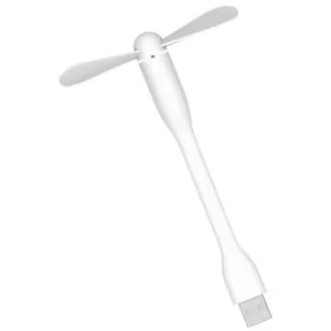 NEW Portable Mini USB Cooling Fan Flexible Mute f Power Bank Laptop Cooler White - Picture 1 of 1
