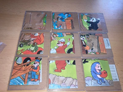 Superpuzzle - Fremdfirma BULGARI  Woods Family   alle 9  Puzzle + 9 BPZ - Bild 1 von 2