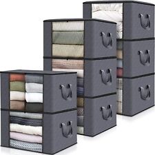 8x Large Clothes Quilt Blanket Storage Bag Fabric Home Organizer Zipper Box Bags