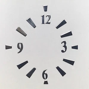 Reloj esfera hora marcadores plateados números 2,5 mm piezas pequeñas en miniatura - Imagen 1 de 1