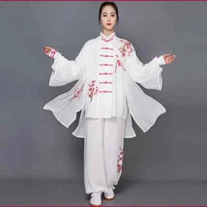 Tai Chi Kleidung Taiji KungFu Uniformen Unisex Stickerei Elegant Kampfkunstkleidung - Bild 1 von 28
