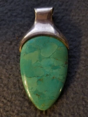 Colgante Studio Barse Plata de Ley 925 Turquesa Daga de Montaña 37 Gramos ASIS Foto 1 de 4