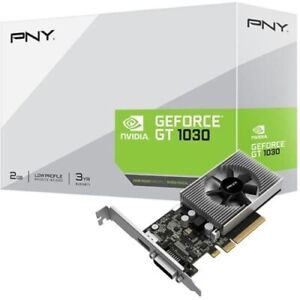PNY GeForce GT 1030 - Carte graphique - GF GT 1030 - 2 Go DDR4 - PCIe 3.0 x8 pro