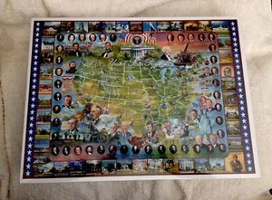 White Mountain US-Präsidenten 24 "x 30" Puzzle Fakten versiegelt EG - Bild 1 von 2