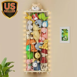 Stuffed Animal Storage Toy Organizer: Corner Stuff Animals Holder for Wall wi... - Picture 1 of 1