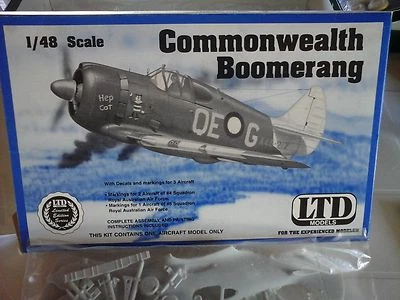 COMMONWEALTH BOOMERANG 1/48 SCALE LTD MODEL+RESIN PART+ VACUFORM PART - Immagine 1 di 4