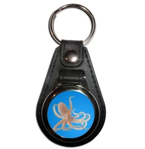 Octopus Plastic Medallion Key Ring (61mm x 38mm) - Picture 1 of 12