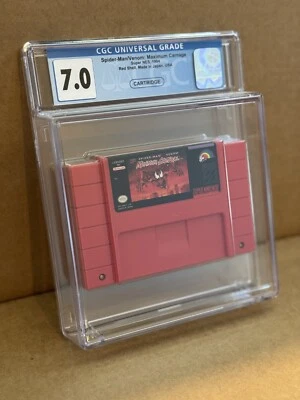 Super Nintendo SNES Spider-Man Venom Maximum Carnage CGC Graded 7.0 - RED CART - Image 1 of 2