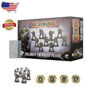 10-Piece Warhammer Necromunda Palanite Enforcer Patrol - Customizable Miniatures - Picture 1 of 4