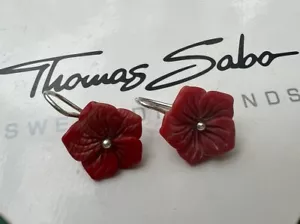 Seltene Thomas Sabo Keramik Blumen 🌺 Ohrringe Rarität - Bild 1 von 3