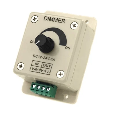 DC 12V-24V LED Dimmer Controller Adjust Single Color For 5050 3528 LED1838 - Image 1 of 4