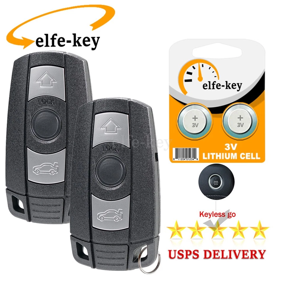 2 Llavero de control remoto 3B con acceso cómodo para BMW 525i 528i 530i 535i 525xi Foto 1 de 4