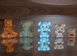 Small bears 1950' to 70's (Mixed LOT 5) - 2 pencil tops, 2 figures, 1 soap(?) - Picture 1 of 10