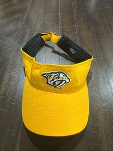 Nashville Predators Visor Hat Cap Adjustable Yellow NHL - Picture 1 of 4
