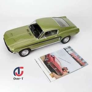 NOREV 1/12 Ford Mustang GT 1968 Green Alloy UNOPENABLE Car Model - Picture 1 of 20