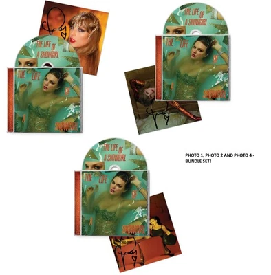 Taylor Swift The Life Of A Showgirl CD + Hand Signed Photo 1, 2, & 4 BUNDLE SET - Image 1 of 4