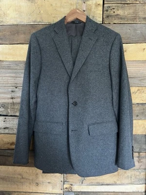 J.Press York Street Grey Flannel 3/2  Two-Piece Suit 38/30 Made In USA - Image 1 of 4