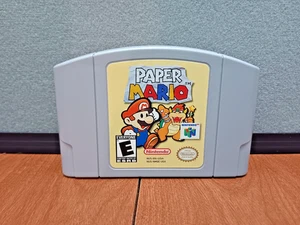 Paper Mario (Nintendo 64, 2001) Authentic + Tested & Working N64 Cartridge Only - Picture 1 of 6