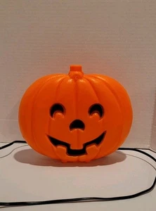 De colección Halloween Jack-O-Lantern Cara Plana Calabaza Soplado Molde Ventana Luz Halloween  - Imagen 1 de 5