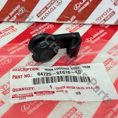 64725-0T010-C0 genuino Toyota Camry Avalon negro gancho equipaje 647250T010C0 OEM Foto 1 de 4