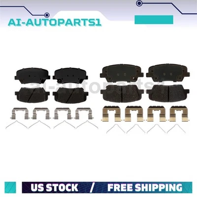 Kit de pastillas de freno delanteras traseras para Hyundai Santa Fe Sport 2017 Foto 1 de 4