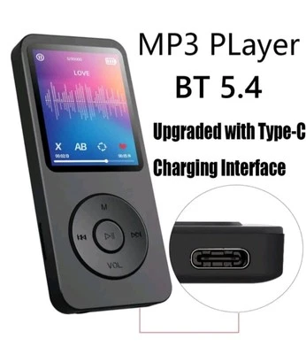 LETTORE MP3/MP4 MUSICALE CON SCHERMO DIGITALE LCD MINI Fino a 128GB BLUETOOTH  - Immagine 1 di 4