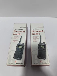 (2) Pair RadioShack 14-Channel Radios Model 21-1811 New in Box Water-Resistant - Zdjęcie 1 z 6
