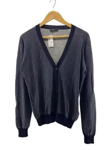 PRADA/Cardigan (Thin)/Size 48/Wool/Black/All-Over Print/UMC734 S122 1EW3 - Picture 1 of 5