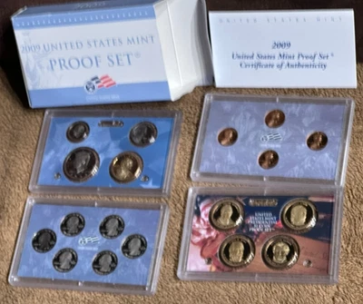 2009-S-U.S. Mint Proof Set+D.C.&U.S. Territories Quarters-President $1's-COA&OGP - Image 1 of 4
