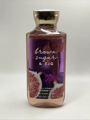 1 BATH & BODY WORKS BROWN SUGAR & FIG SHOWER GEL WASH ALOE VITAMIN E 10OZ LARGE - Image 1 of 3